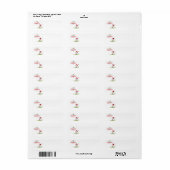 Golf Kerstthema voor golfer Etiket (Full Sheet)