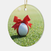 Golf Kerstthema voor Kerst Keramisch Ornament (Links)