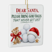Golf Kerstvakantie Beste Kerstman Keramisch Ornament (Rechts)