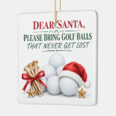 Golf Kerstvakantie Beste Kerstman Keramisch Ornament (Links)