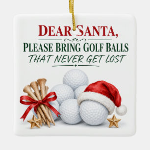 Golf Kerstvakantie Beste Kerstman Keramisch Ornament