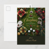 Golf Kerstvakantie Briefkaart (Voorkant / Achterkant)
