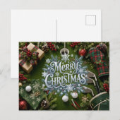 Golf Kerstvakantie Briefkaart (Voorkant / Achterkant)