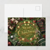 Golf Kerstvakantie Briefkaart (Voorkant / Achterkant)