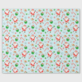 Golf Kerstvakantie Cadeaupapier (Vlak)