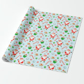 Golf Kerstvakantie Cadeaupapier (Uitgerold)