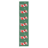 Golf Kerstvakantie Decoratie Korte Tafelloper (Voorkant)