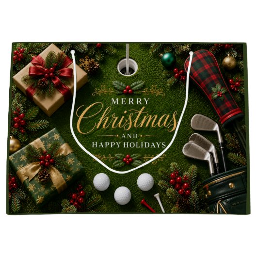 Golf Kerstvakantie Groot Cadeauzakje (Voorkant)
