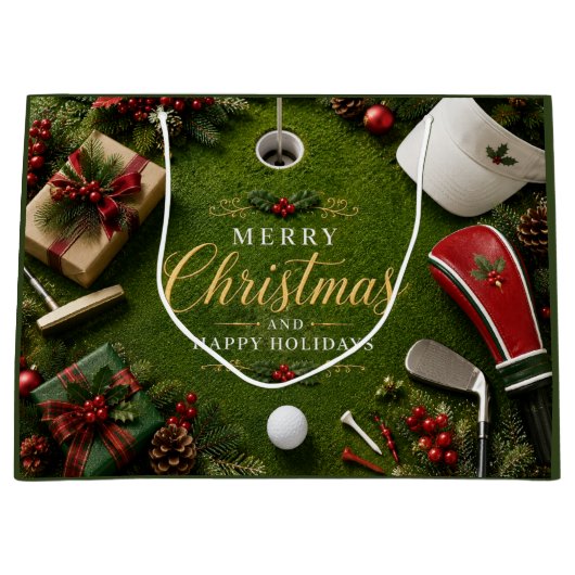 Golf Kerstvakantie Groot Cadeauzakje (Voorkant)