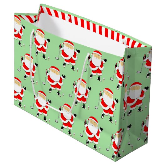 Golf Kerstvakantie Groot Cadeauzakje (Voorkant Gekanteld)
