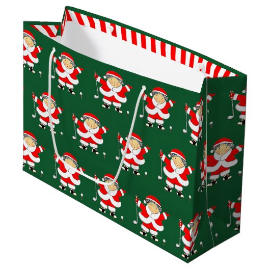 Golf Kerstvakantie Groot Cadeauzakje (Voorkant Gekanteld)