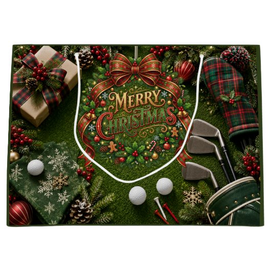 Golf Kerstvakantie Groot Cadeauzakje (Voorkant)