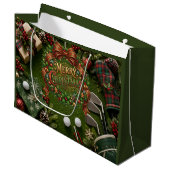 Golf Kerstvakantie Groot Cadeauzakje (Voorkant Gekanteld)