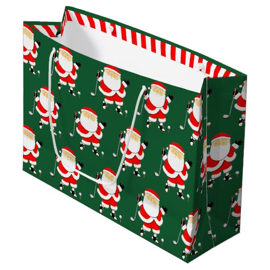Golf Kerstvakantie Groot Cadeauzakje (Voorkant Gekanteld)