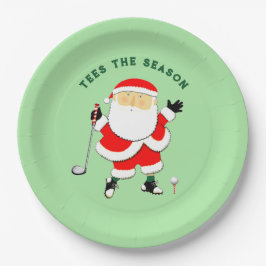 Golf Kerstvakantie Papieren Bordje