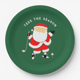 Golf Kerstvakantie Papieren Bordje