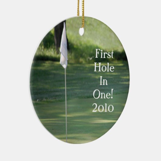 Golf-kerstversiering Keramisch Ornament (Rechts)