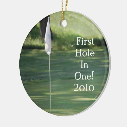 Golf-kerstversiering Keramisch Ornament (Links)