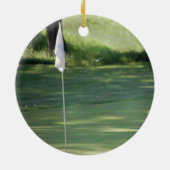 Golf-kerstversiering Keramisch Ornament (Achterkant)