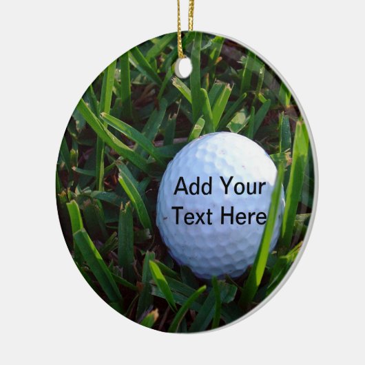 Golf-kerstversiering Keramisch Ornament (Links)