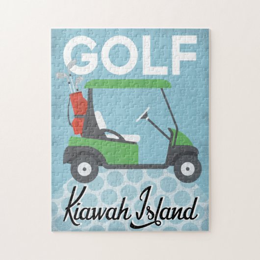 Golf Kiawah Island - Retro  Legpuzzel (Verticaal)