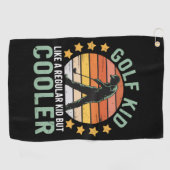 Golf Kids Funny Young Golfer & Golfing Lover Gift  Golfhanddoek (Horizontaal)
