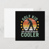 Golf Kids Funny Young Golfer & Golfing Lover Gift Kaart (Voorkant / Achterkant)