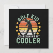 Golf Kids Funny Young Golfer & Golfing Lover Gift Kaart (Voorkant)