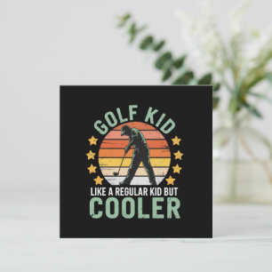 Golf Kids Grappige Jonge Golfer & Golfliefhebber C Kaart
