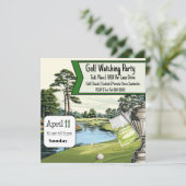 Golf kijken partij | Verjaardag | Pensionering (Staand voorkant)