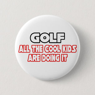 Golf...Kind Ronde Button 5,7 Cm