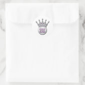 Golf King Vaderdag Dadism Gift Ronde Sticker (Tas)