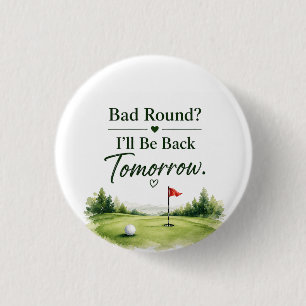 Golf Knoop Speld Sassy Golfer Humor Cadeau Ronde Button 3,2 Cm