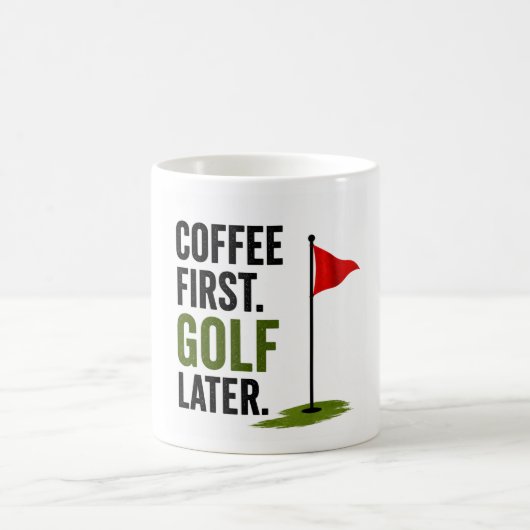 Golf Koffie eerst golf later Koffiemok (Center)