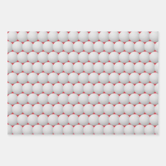 Golf Kogels Abstract ontwerp — Papierbladen overvu Inpakpapier Vel (Voorkant 3)