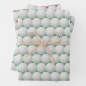 Golf Kogels Abstract ontwerp — Papierbladen overvu Inpakpapier Vel (In situ)