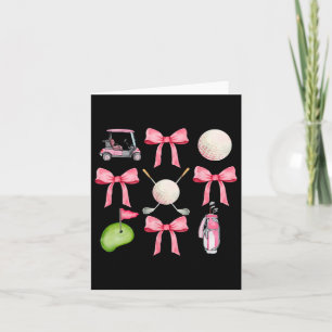 Golf Kokette Strik Golfbal Moeder Game Day Golfend Kaart