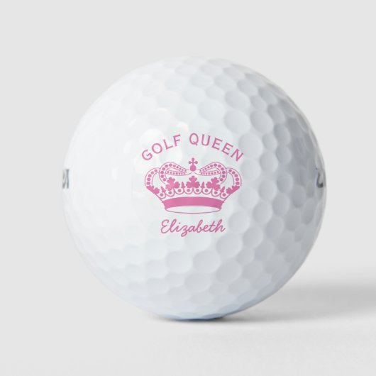 Golf Koningin Gouden Kroon Golfballen (Voorkant)