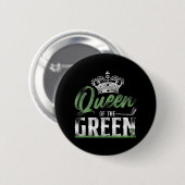Golf Koningin Kroonkoningin van het Groen Ronde Button 5,7 Cm (Voorkant /achterkant)