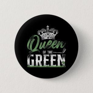 Golf Koningin Kroonkoningin van het Groen Ronde Button 5,7 Cm