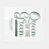 Golf Koningin Van De Groene Sport Fleece Deken (Voorkant (Horizontaal))