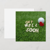 Golf Krijg snel goed met tekst en bal op groen (Voorkant / Achterkant)