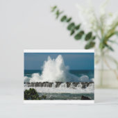 Golf kruipt over Shark's Cove Briefkaart (Staand voorkant)