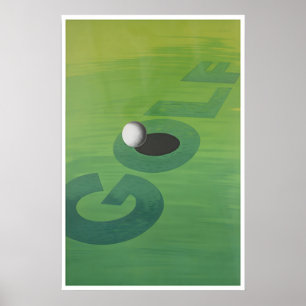 Golf Kunst Sport Poster Golfer Print Kantoor