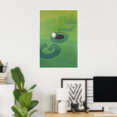 Golf Kunst Sportposter Golfer Print Kantoor (Thuiskantoor)
