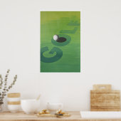 Golf Kunst Sportposter Golfer Print Kantoor (Keuken)