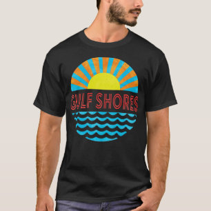 Golf kust strand zon en golven T-shirt