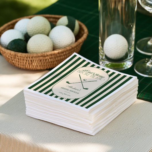 Golf "Laatste Swing voor de Ring" Bruids- Servet