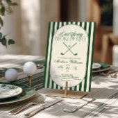 Golf "Laatste Swing voor de Ring" Bruidsdiner Kaart