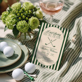 Golf "Laatste Swing voor de Ring" Bruidsdiner Kaart